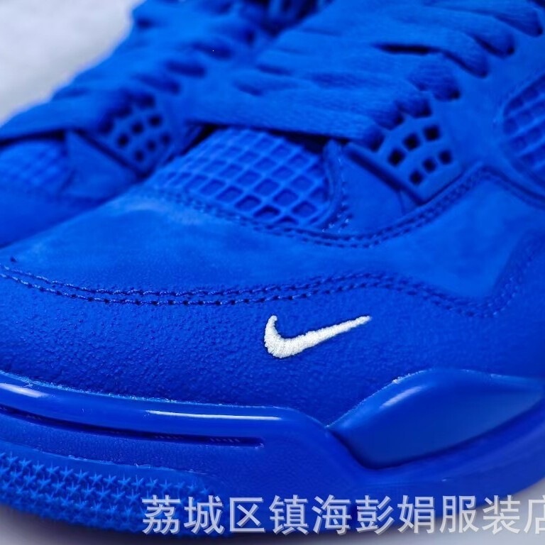 Overseas top-quality pure original 1:1 Jordan AJ4 Air4 brick-colored suede basketball shoes, size 48.5, foreign trade FV502