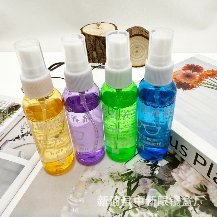 컬러 병 투명 60ML 안경 청소액 휴대 전화 컴퓨터 청소액 스크린 케어 솔루션 렌즈 클리너 도매
