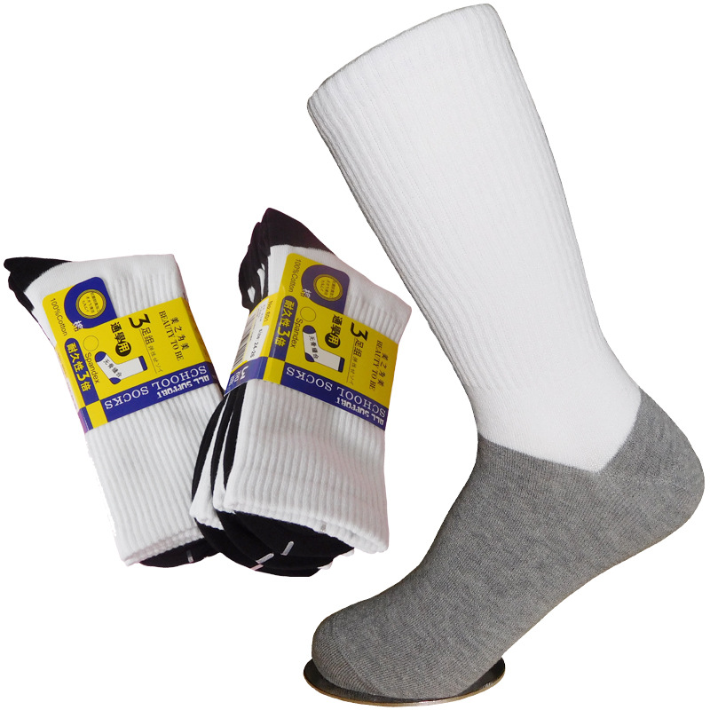 纯棉校园学生袜