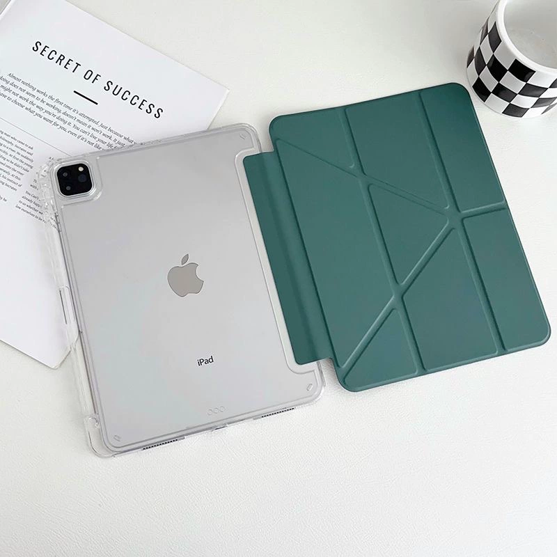 Магнитный Y-складной чехол для iPad с отсеком под стилус, совместим с 11-дюймовым iPad Pro/Air/Mini, разные цвета