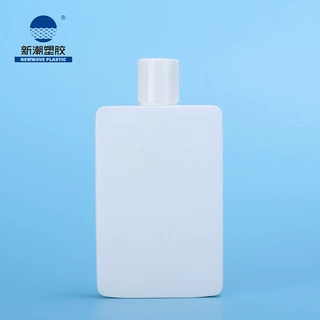 新潮塑胶日用品包材 螺旋盖盖乳白色方形洗沐塑料瓶 厂家直销定制