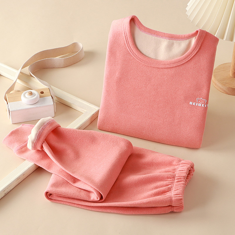 Nuevos trajes de ropa para niños, ropa de otoño para niños, pantalones largos, trajes de otoño e invierno de Derong, ropa interior de base para niñas