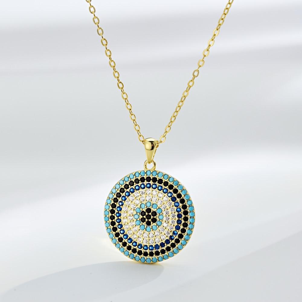 1 Piece Fashion Geometric Sterling Silver Plating Zircon Pendant Necklace display picture 7