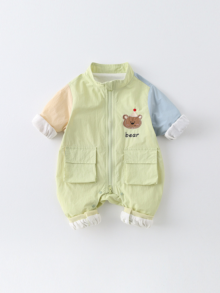 Ropa de primavera y otoño para bebés, mono de manga larga, ropa de bebé para hombres y mujeres, mameluco de estilo occidental súper lindo, traje de escalada de luna llena