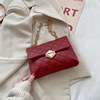 Small small bag, chain, one-shoulder bag, lock, chain bag