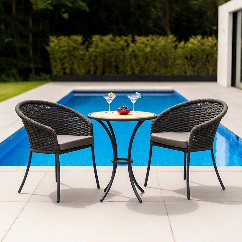 戶外休閒家具別墅庭院陽台小餐桌椅露天花園藤椅編組合室外三件套