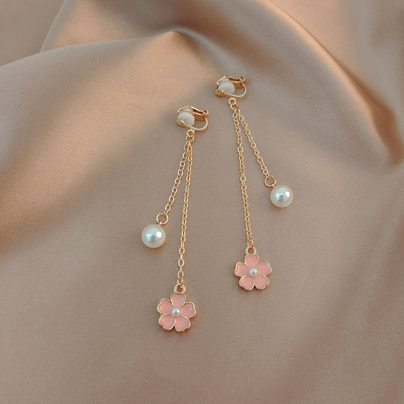 ピアスのない女性向けの高級パールイヤークリップ、蚊取り線香、レトロイヤリング、タッセルイヤリング、貿易アクセサリー卸売|undefined