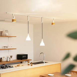 Oa5M Aiminglei Led Track Spotlight Two-Line Rail Strip Thickened Flat Copper Core 2m Pendant Shop Rail Home Use
