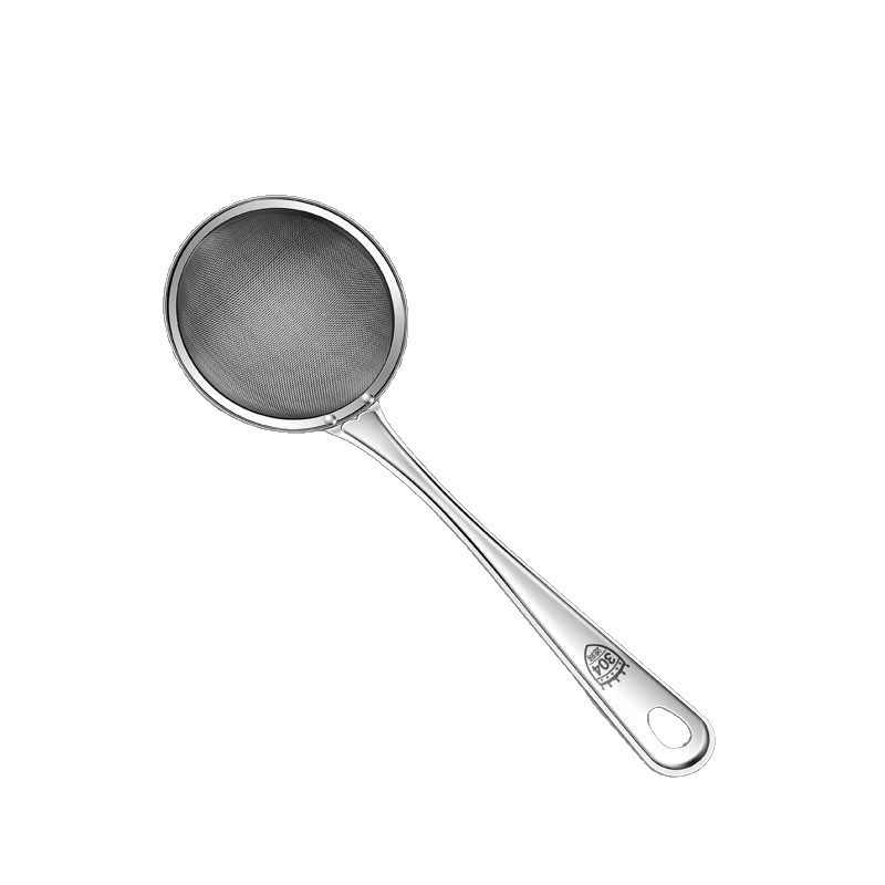 Cuchara de acero inoxidable, tamiz de malla de filtro, cuchara de filtro de aceite doméstico ultrafina, cocina, olla caliente, cuchara de malla de filtro de aceite.