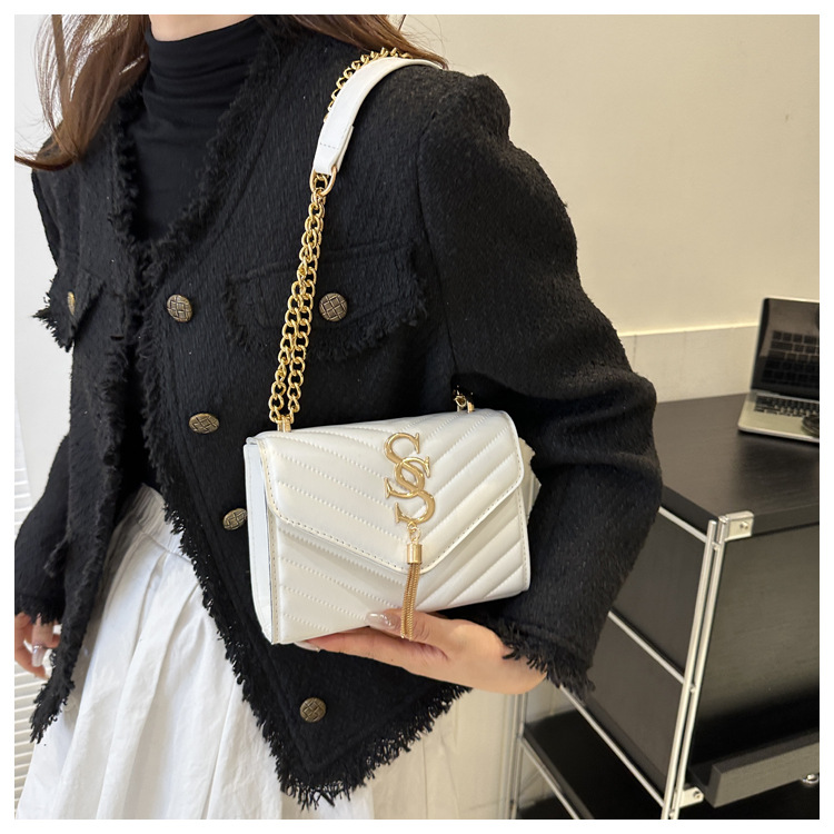 Damen Handtasche Im Western Stil Mit Kette Und Umhängefunktion_voghion.com