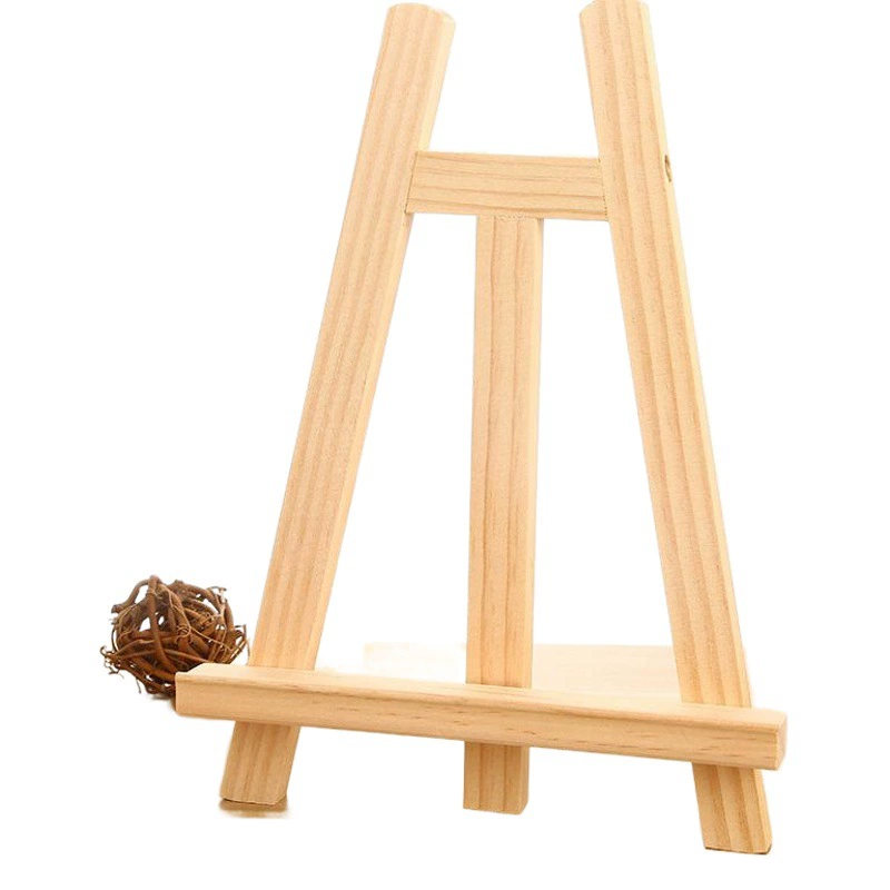 Масляный мольберт круглый головной кронштейн из цельного дерева небольшой мольберт производителей оптом мини-цифровой рабочий стол Небольшая доска художественный мольберт