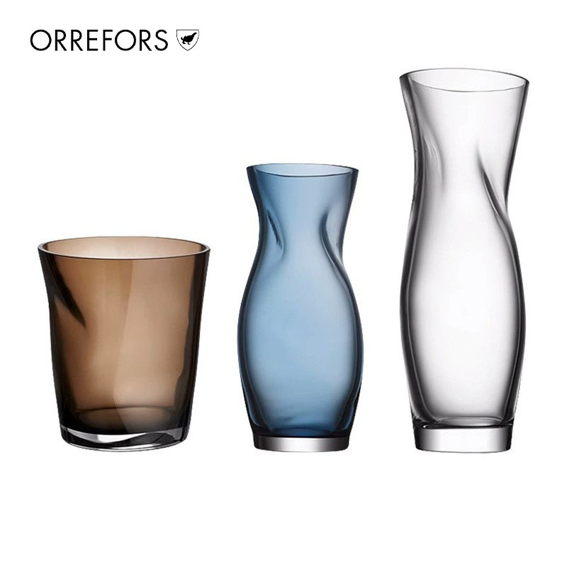 Шведский Orrefors импортировал хрустальное стекло Squeeze креативная минималистская ваза легкая роскошная цветочная композиция для гостиной