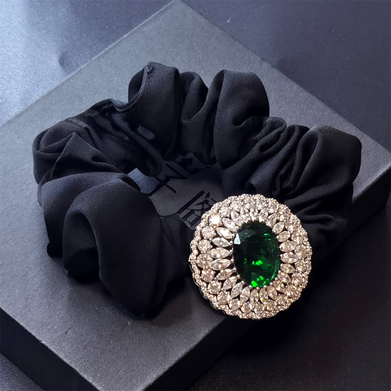 Elegante fermacoda vintage con strass accessorio capelli retrò_voghion.com