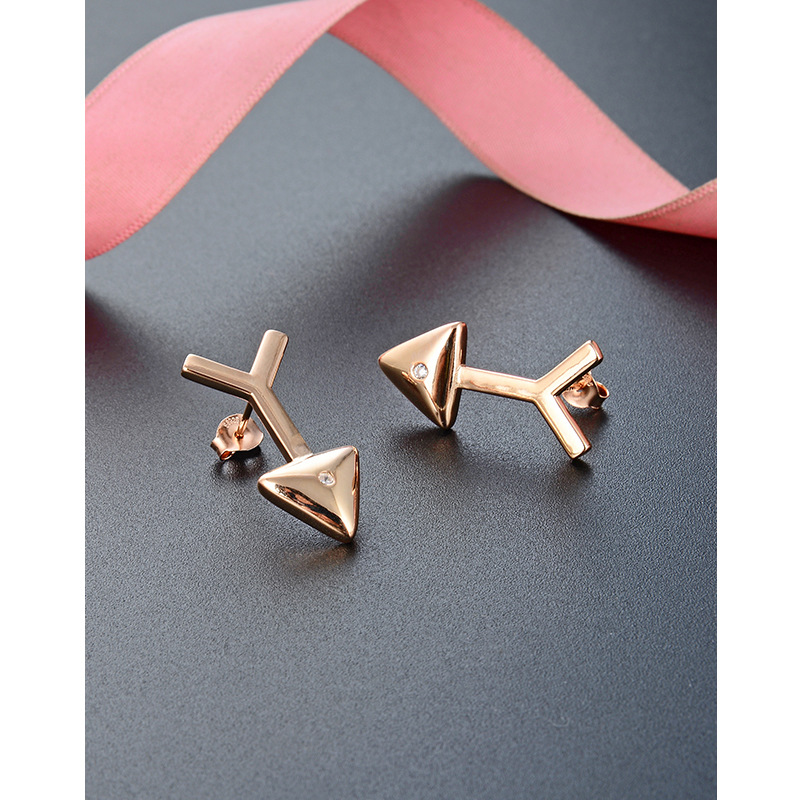 Rose pendientes para las mujeres 925 Luz de plata esterlina de lujo nicho diseño 2024 nuevos pendientes de estilo elegante pendientes de estilo frío