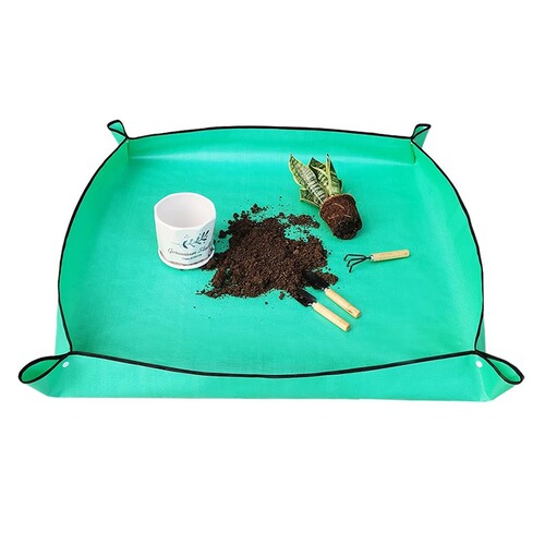 Gardening floor mat replacement soil mat plastic PE waterproof succulent placement replacement soil replacement pot mat square gardening mat