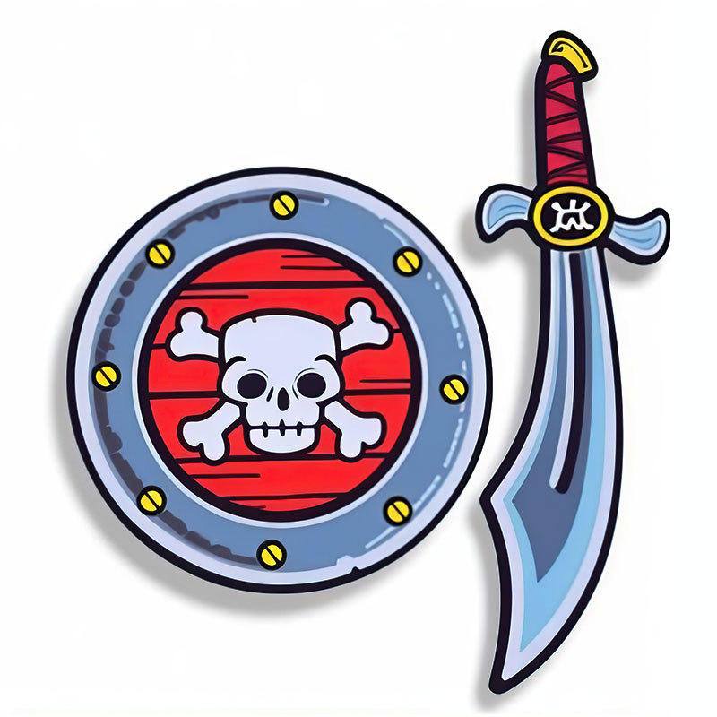 EVA仿真刀剑盾牌泡棉玩具儿童泡沫刀剑 角色扮演海绵刀剑盾牌