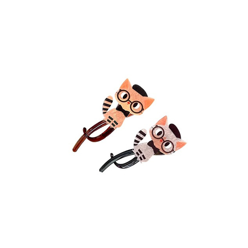 Adorable gato twist clip mujer 2025 nuevo clip de cabello de alta calidad detrás de la cabeza agarrar clip clip de cabello tocado clip de cabello