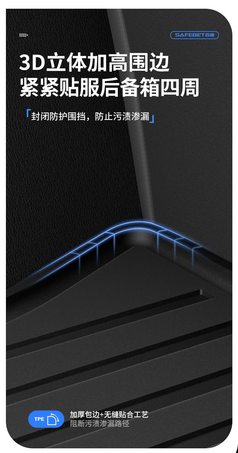 Suitable for Aito M5 M6 M7 M8 M9 All-Weather Tpe Car Trunk Mat and Car Accessories