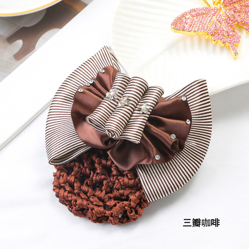 Hospital nurse hotel professional net flower hair clip three-petal net flower hotel, guest house and other special headwear hair net