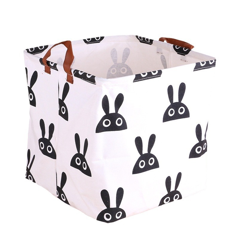 Waterproof square storage box cartoon clothes laundry basket