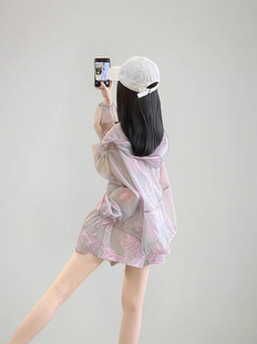 Summer travel sports sun protection clothing for leisure, universal trend design set, Korean style, plus size, oversize 5