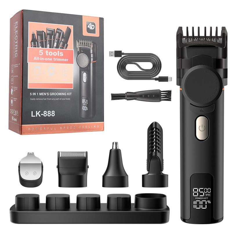 Men's Hair Clipper Multifunctional Electric Clipper Waterproof Electric Shaver Household Nose Hair Trimmer Set Body Hair Trimmer Men's Hair Clipper Multifunctional Electric Clipper Waterproof Electric Shaver Household Nose Hair Trimmer Set Body Hair Trimmer