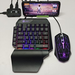 アーティファクト周辺機器片手ファントムキーボードセットモバイルゲームモバイルゲーム王座プレスガンAndroidマウスPeace Elite