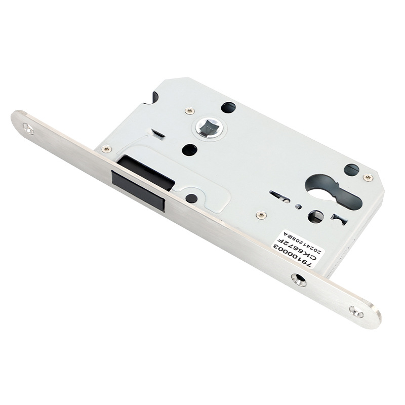 Puerta de madera interior personalizada cuerpo de cerradura magnética 5572 cuerpo de cerradura magnética de acero inoxidable estándar europeo cuerpo de cerradura dividida núcleo cuerpo de cerradura magnética
