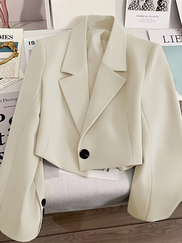 Wholesale Short Women's Spring New Elegant High-End Fitted Black Casual Suit