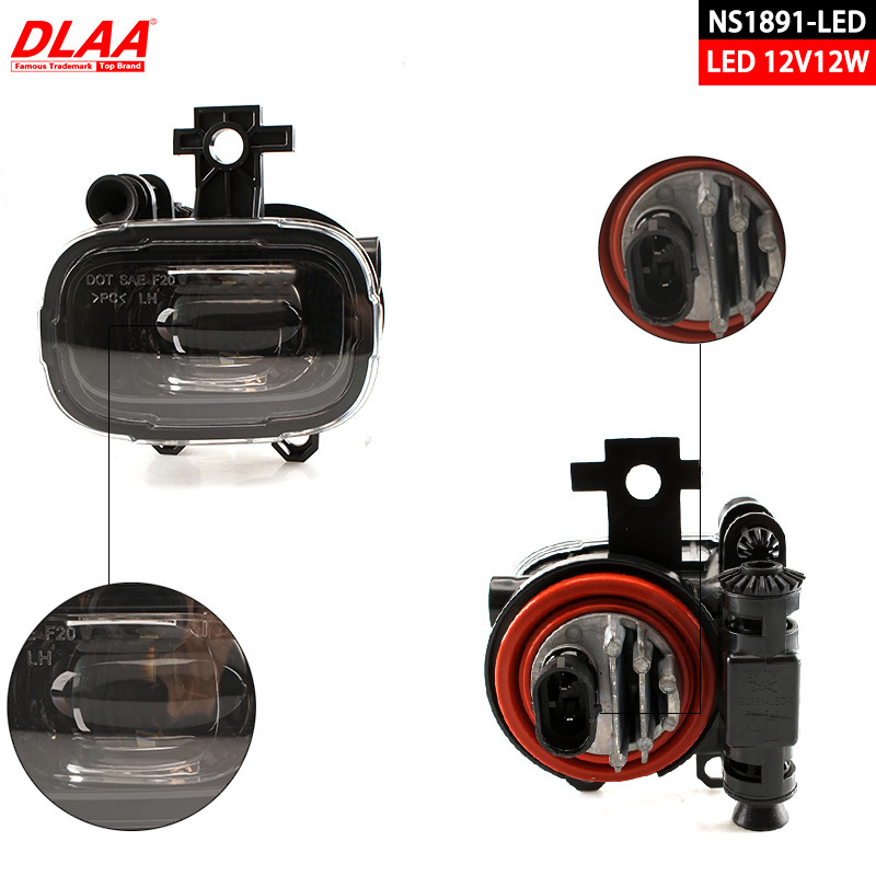 Aplicable a Nissan 20 / 21 nuevo conjunto de lámpara de niebla delantera Tule LED lámpara de niebla diurna lámpara de barra delantera image 2