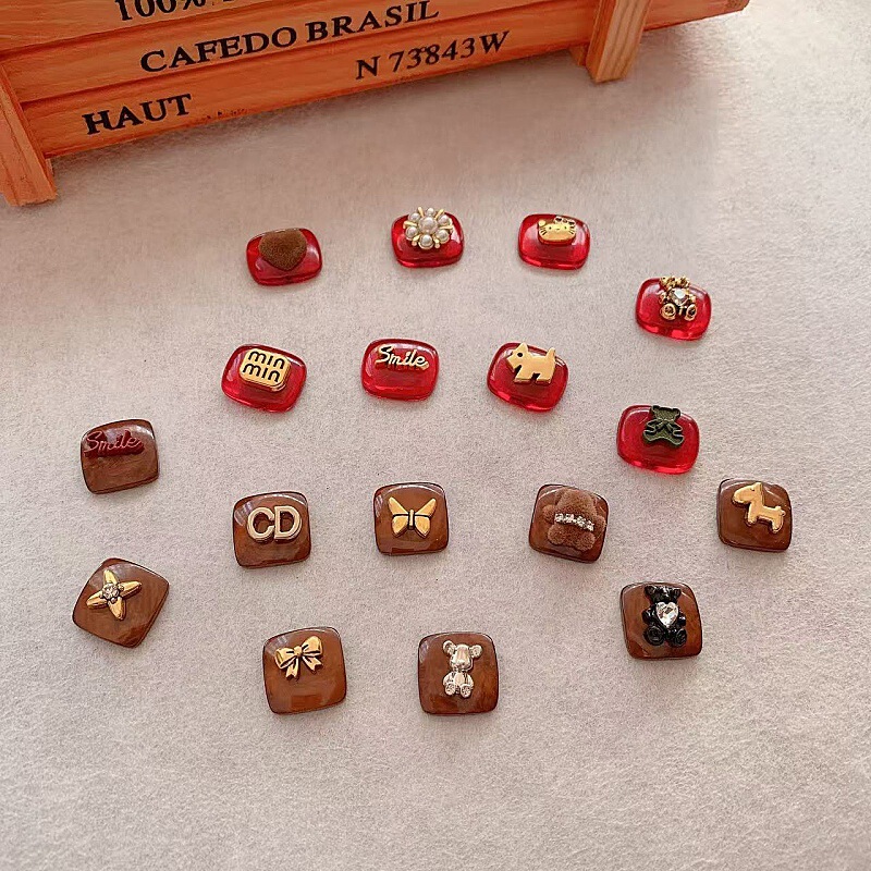 Brown Resin Series Hairpin Hair Clip Shark Claw Clog Shoe Bangs Clip Duckbill Clip Broken Hair Clip Side DIY