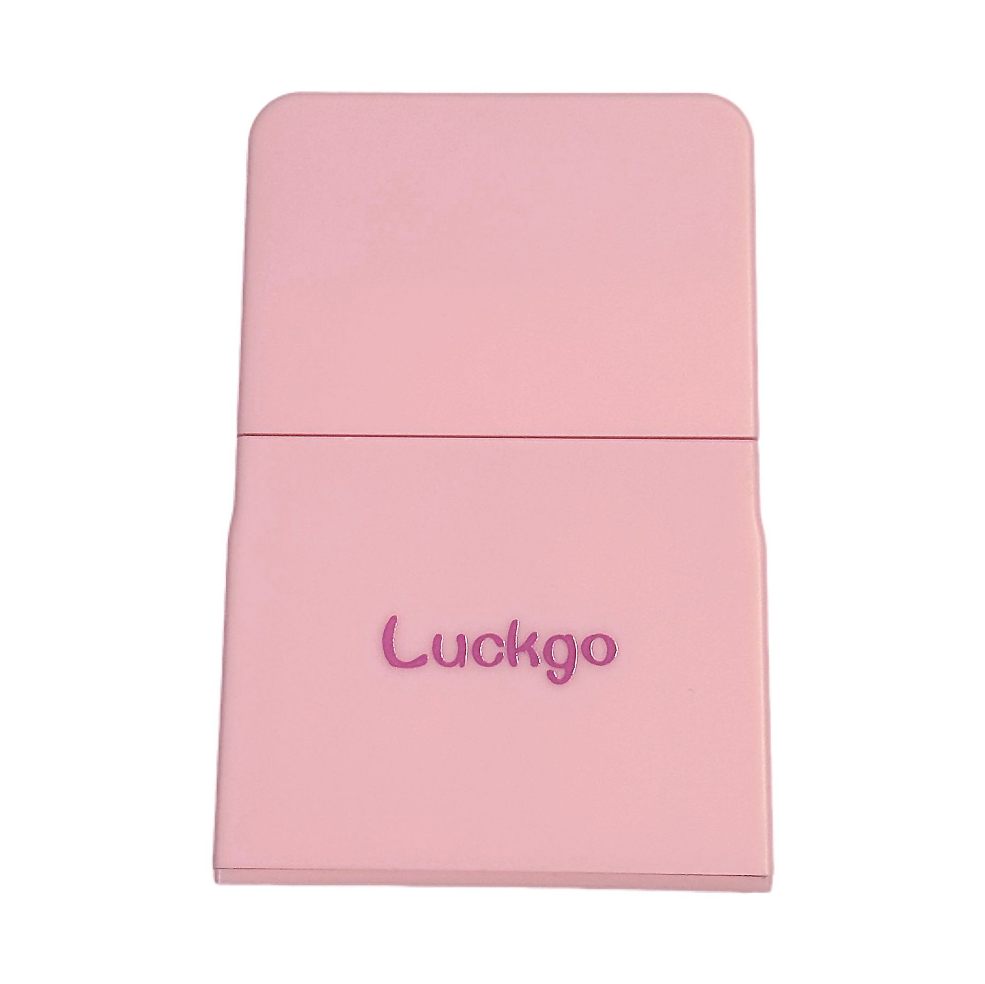 LUCKGO cepillo de base de silicona portátil, cabeza plana, no come base, no sucia, maquillaje portátil, herramientas de maquillaje frescas de mano.