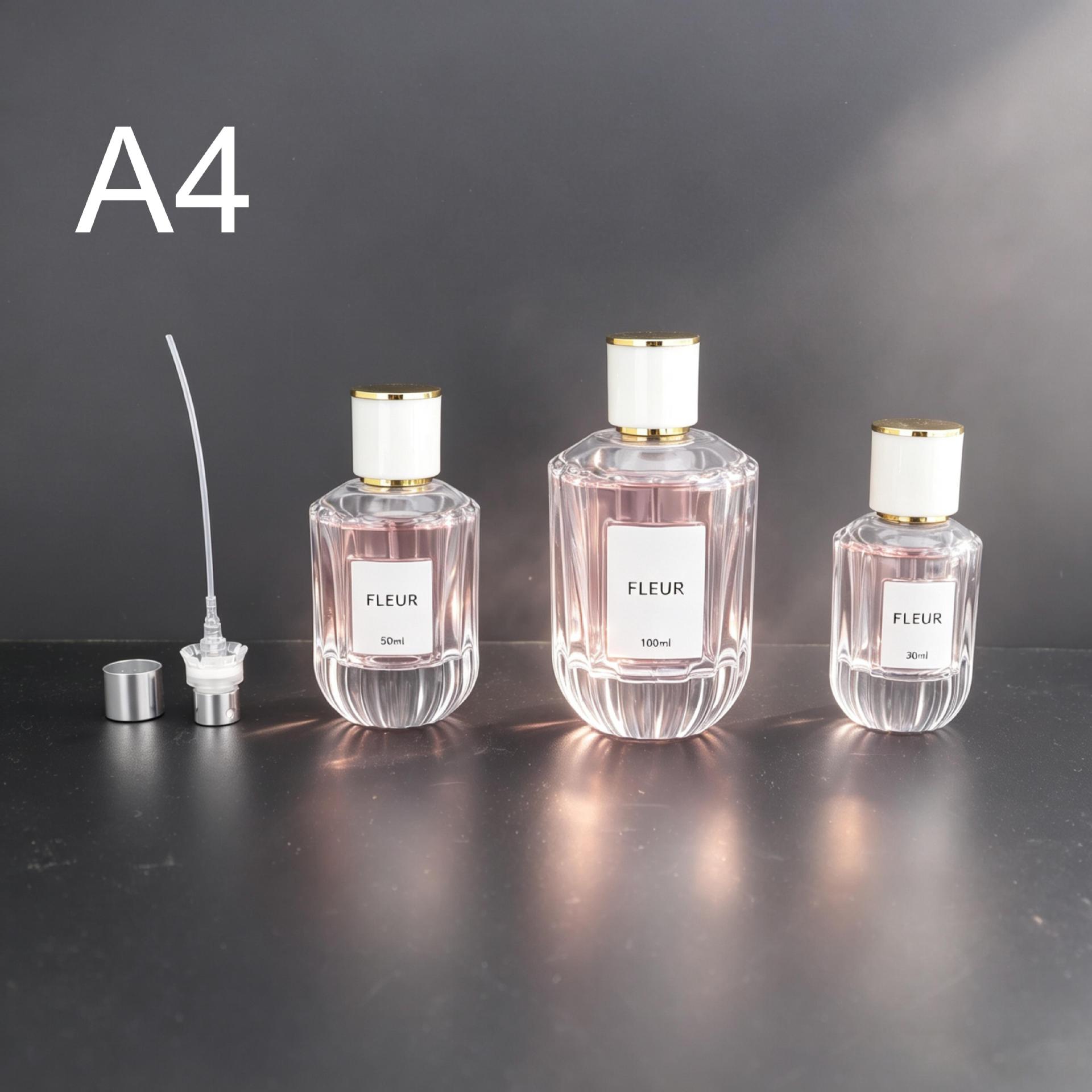 Botella de perfume de vidrio 30 - 50 - 100ml 15 bayonet fina spray perfume etiqueta transparente personalizada en el sitio image 10