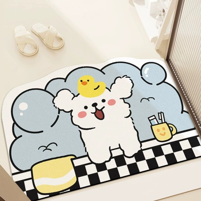 Line Puppy Bath Bathroom Floor Avtomobil döşəmə paspasları - line-puppy-bath-4060cm-diatom-mud-second-generation