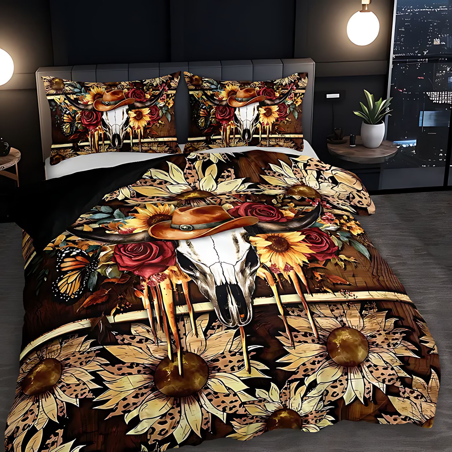 TEMU / JIT Transfronterizo Abrasivo Quilt Kit Sunflower Cotton Print Digital Bed Cover