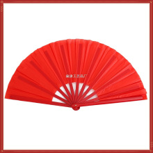 厂家批发10寸8寸塑料骨功夫扇太极扇纯色广场舞蹈扇子响扇亚马逊