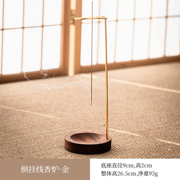 Walnut color [dark + gold bracket]
