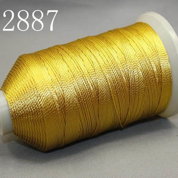 2887金黄色 2886山吹茶 CS股线手工用线编织手绳线线 线圈绕线
