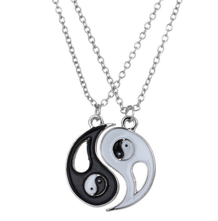 Collier À Coutures Creuses Yin Yang À La Mode Tai Chi display picture 1