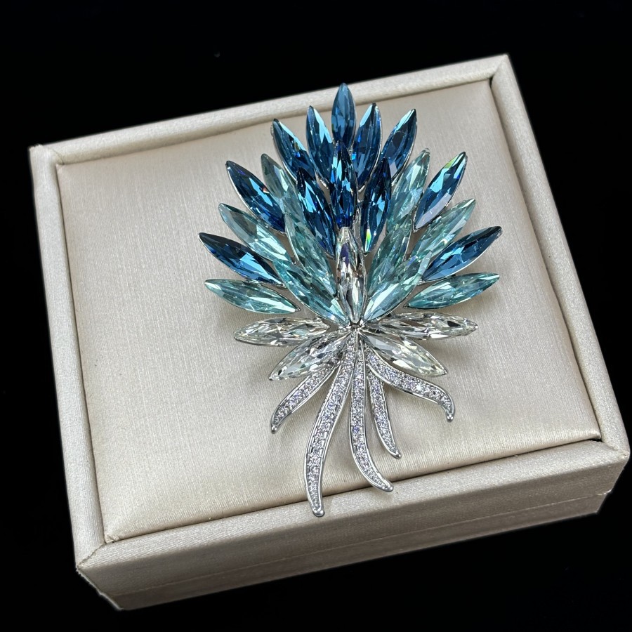 Élégante Broche En Cristal Épi De Blé Pour Femme Bijou Chic_voghion.com