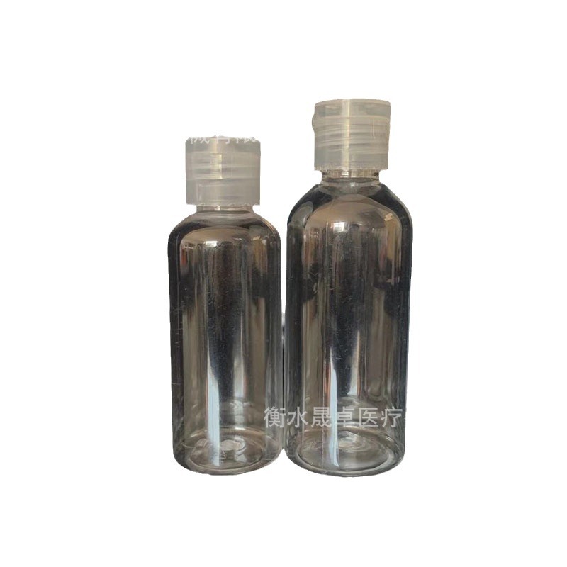 10 20 30 50 100mL botella de plástico PET botella transparente mariposa cubierta cosmética sub-botella Flip botella