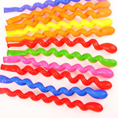 Thick corkscrew spiral balloon bar KTV party supplies long-shaped irregular toy balloon large dragon ball