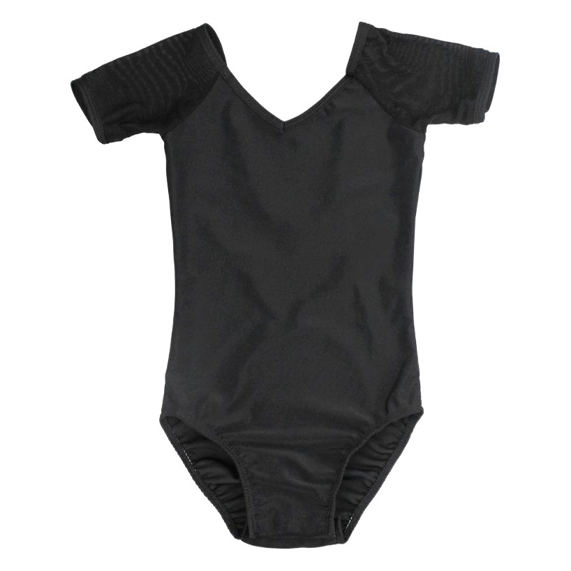 Ropa de baile para niños ropa de práctica para niñas de verano manga corta negro danza étnica ropa de clasificación de danza China ropa de ballet