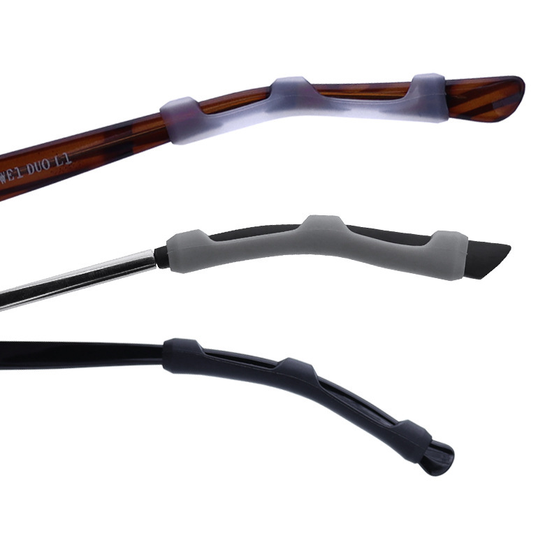 Glasses Leg Covers, Soft Silicone Anti-Slip Covers, Frame Material, Temple Pressure Relief, Anti-Drop Rubber Sleeves, Ear Pads, Foot Pads