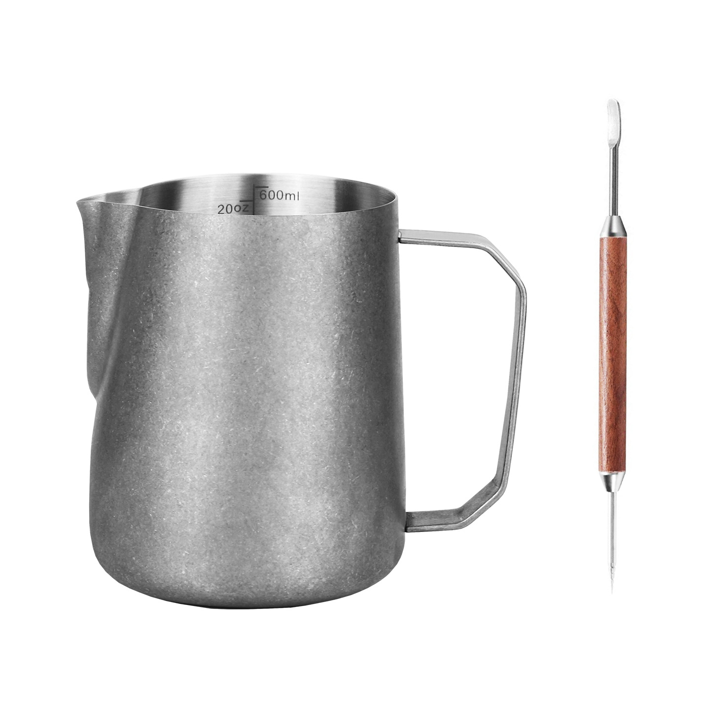Jarra para Espumar Leche 400ml de Acero Inoxidable 304 con Pico Calabaza para Cafetería y Hogar image 18