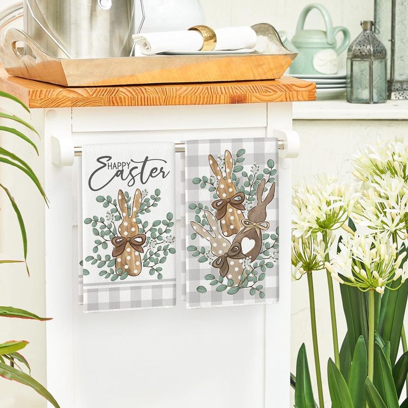 Cross-Border Popular Amazon Kitchen Towel Microfiber Cartoon Printed Floral Towel Gift Rag Popular Hot