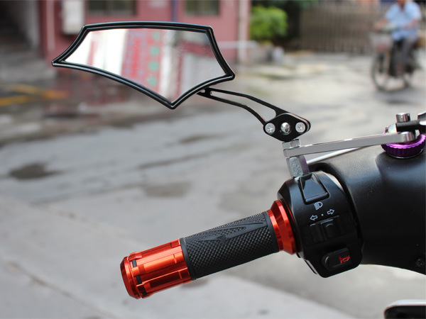 Pedal Electric Scooter Modified Rearview Mirror Reversing Mirror Electric Motorcycle 009 Ghost Fire Fu Xi Motorcycle Universal Rearview Mirror