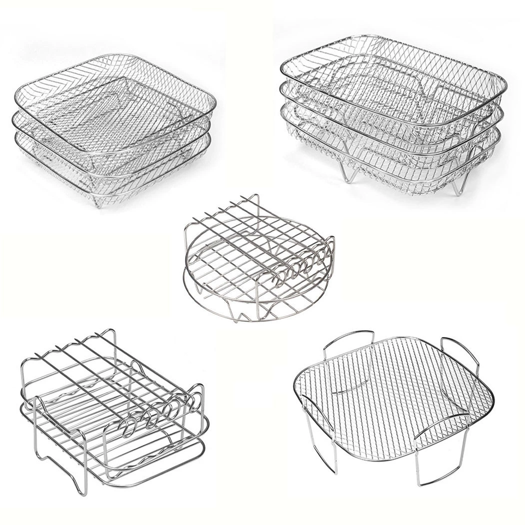 Воздушная фритюрница Многослойный гриль фитинги 304 из нержавеющей стали с двумя слоями песка трехслойная стойка для удаления воды