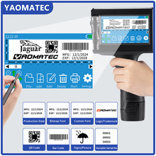 Yaomatec25.4mm大字符手持喷码机小型食品医疗包装批次日期打码