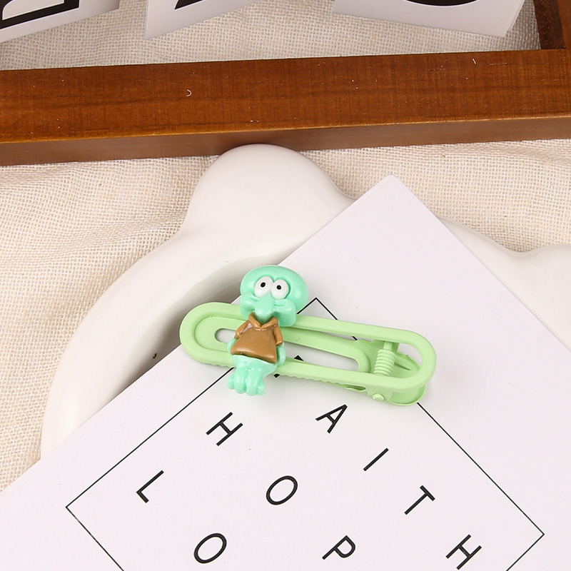 Primavera nueva historieta Sanrio oval metal horquilla linda chica dulce lado Bangs hairpin tocado